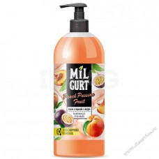 MILGURT жидкое мыло 860мл Персик и маракуйя в йогурте