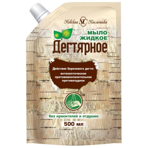Дегтярное жидкое мыло 500мл ДойПак