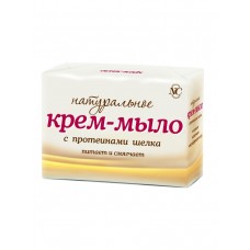 Крем-мыло туалетное 4*100гр Натуральное/шелк