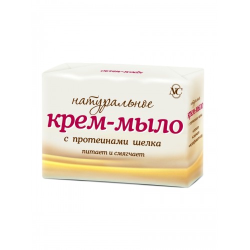 Крем-мыло туалетное 4*100гр Натуральное/шелк
