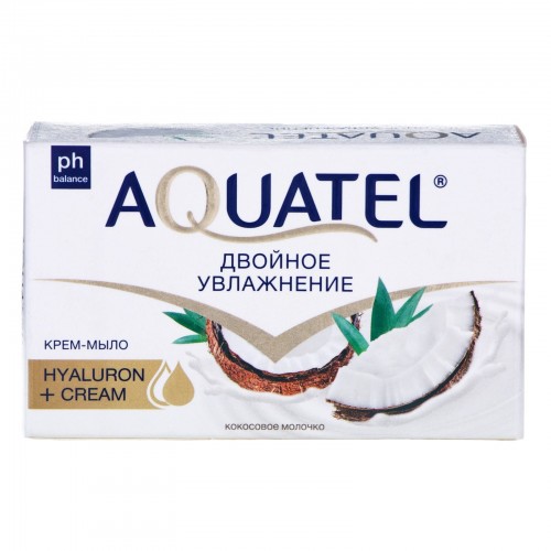 Aquatel Крем-мыло 90гр Кокосовое молочко