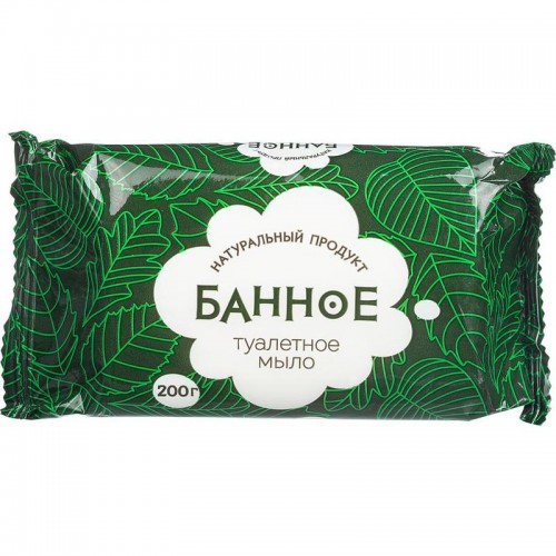 Мыло туалетное 200гр Банное в упаковке