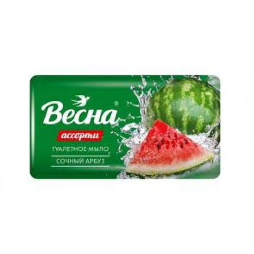 Весна Ассорти мыло туалетное 90гр Сочный арбуз