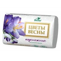 Цветы весны мыло туалетное 90гр Подснежник