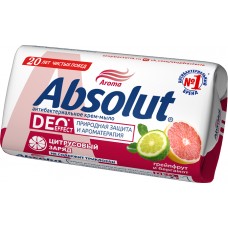 Абсолют мыло туалетное 90гр Грейпфрут и бергамот Deo effect