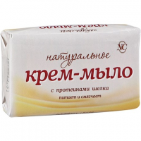 Крем-мыло туалетное 90гр Натуральное/шелк