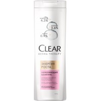 CLEAR DERMA THERAPY шампунь Энергия роста 12*380мл