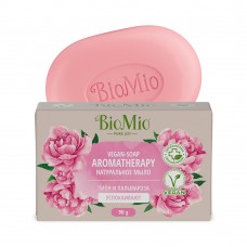 BioMio туалетное мыло натуральное 90гр Пион и пальмароза BIO-SOAP
