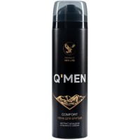 QMEN Comfort пена для бритья с экстрактом женьшеня и льняного семени, 240 мл
