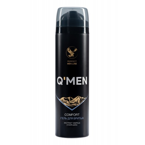 QMEN Comfort гель для бритья с экстрактом чабреца и корой дуба, 200 мл