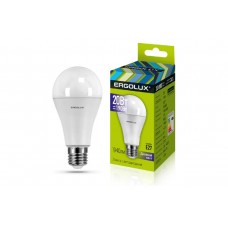 Лампы светодиодные Ergolux  LED-А65-20W-E27-6K (20Вт Е27 6500К 172-265В) ЛОН дневной свет