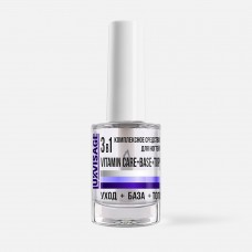 Комплексное средство для ногтей LUXVISAGE 3 в 1 VITAMIN CARE + BASE + TOP