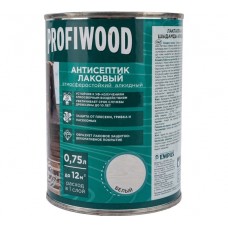 Антисептик лаковый,тонирующий атмосферостойк., алкидный, белый 0,7 кг. PROFIWOOD 0551