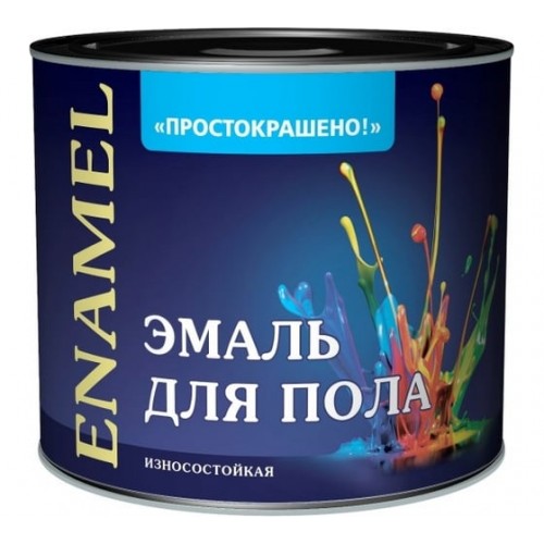 Эмаль Простокрашено для пола терракотовая 1,9кг