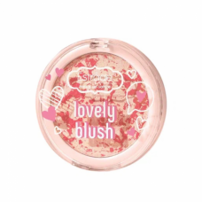 Эстрада Румяна компактные Lovely Blush 201 нежный светло-розовый
