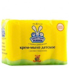 УШАСТЫЙ НЯНЬ крем-мыло туалетное с экстрактом алое 4*100гр