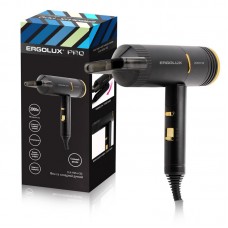 Фен профессиональный ERGOLUX ELX-НD14-C02 черный/золото PRO (2000 Вт, 220-240В)