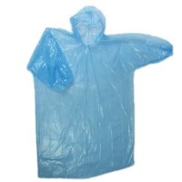 Дождевик-плащ глянцевый Rainy day рукава на резинках, полиэтилен 50*125см, микс