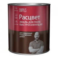 Эмаль быстросохнущая для пола золотисто-коричневая 1,9кг Расцвет