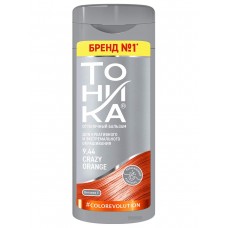 Тоника Оттеночный бальзам для волос т.9.44 Огненно апельсиновый Crazy orange 150мл Color Evolution