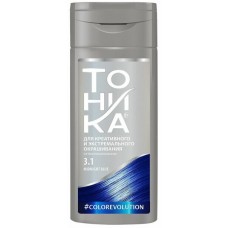 Тоника Оттеночный бальзам для волос т.3.1 Темно-синий Midnight blue 150мл Color Evolution