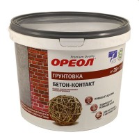 Грунтовка БЕТОН-КОНТАКТ вод.диспер.для наруж.и внутр.работ ОРЕОЛ 3 кг. 7773