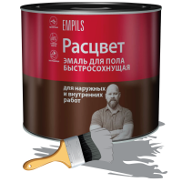 Эмаль для пола быстросохнущая 2,7кг серая Расцвет