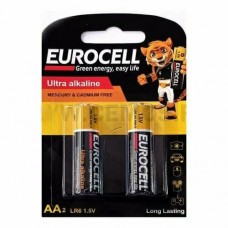 Eurocell Батарейки алкалиновые AA 2шт (пальчиковые)