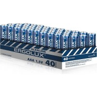 Батарейка Ergolux мизинч LR03 Alkaline BOX40 (ПРОМО, LR03 BOX40, 1.5В) цена за 40шт
