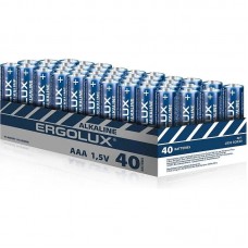 Батарейка Ergolux мизинч LR03 Alkaline BOX40 (ПРОМО, LR03 BOX40, 1.5В) цена за 40шт