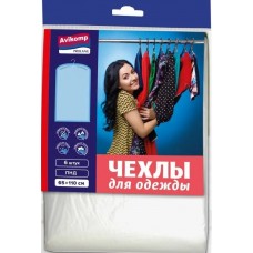 AV Чехлы д/одежды ПНД 65*110см, 6шт прозрачные