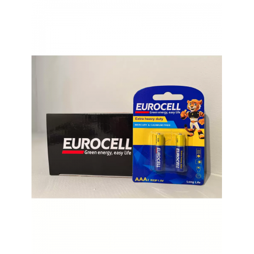 Eurocell Батарейки цинк-углеродные АAА 2шт (мизинчиковые)