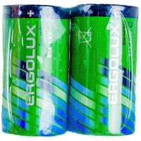 Батарейка Ergolux полубочка R14-SR2 цена за 2шт
