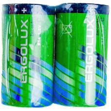 Батарейка Ergolux полубочка R14-SR2 цена за 2шт