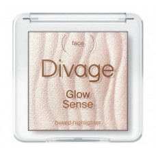 Divage Хайлайтер для лица запеченный Glow Sense Baked Highlighter тон 02