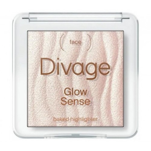 Divage Хайлайтер для лица запеченный Glow Sense Baked Highlighter тон 02