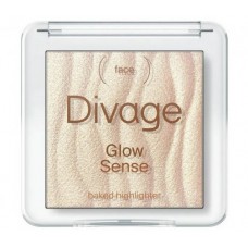 Divage Хайлайтер для лица запеченный Glow Sense Baked Highlighter тон 01