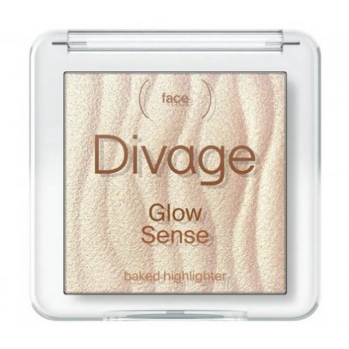 Divage Хайлайтер для лица запеченный Glow Sense Baked Highlighter тон 01