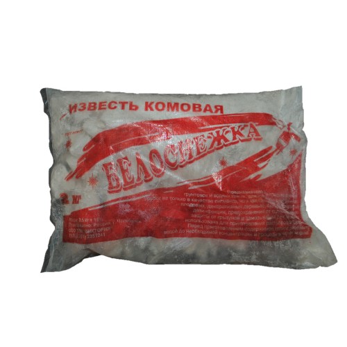 Известь негашеная комовая 2 кг.