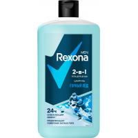 REXONA MEN Гель для душа и шампунь 2в1 750мл Горный лёд