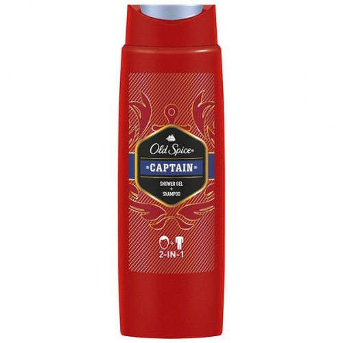 OLD SPICE Гель для душа+шампунь 400мл 2в1 Captain SKU