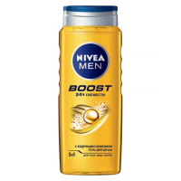 Нивея гель д/душа 500мл мужской BOOST 3в1