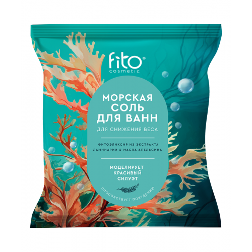 Соль д/ванн 500гр Морская Для снижения веса ELIXIRICA