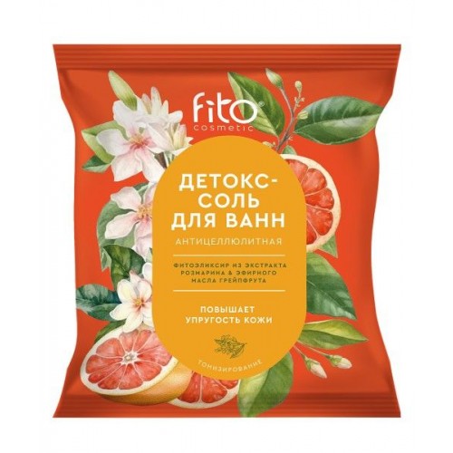Соль д/ванн 500гр Детокс Антицеллюлитная 500гр ELIXIRICA
