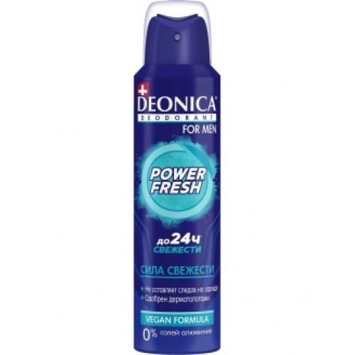 Deonica  антиперсперант муж. Power Fresh 150мл (спрей)