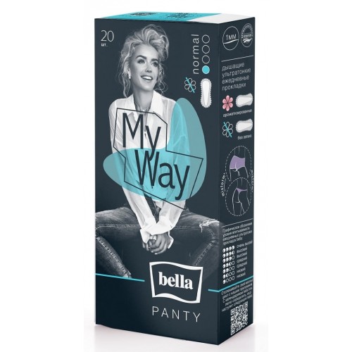 Белла Panty My Way прокладки ежедневные ультратонкие без аромата, 20 шт.