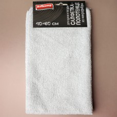 AV Салфетка-полотенце для кухни и посуды из микрофибры ГРАФИТ 40х60см 1шт серая