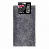 AV Салфетка из микрофибры универсальная ГРАФИТ 30*30см, 1шт серая