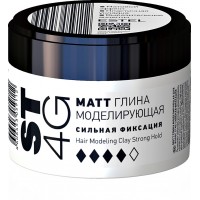МАТТ глина моделирующая для волос ST4G Сильная фиксация,65мл.