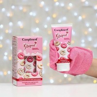 Compliment ПН №1821 Gourmet Малиновое удовольствие (Пенящийся гель-скраб для тела 165мл+варежка